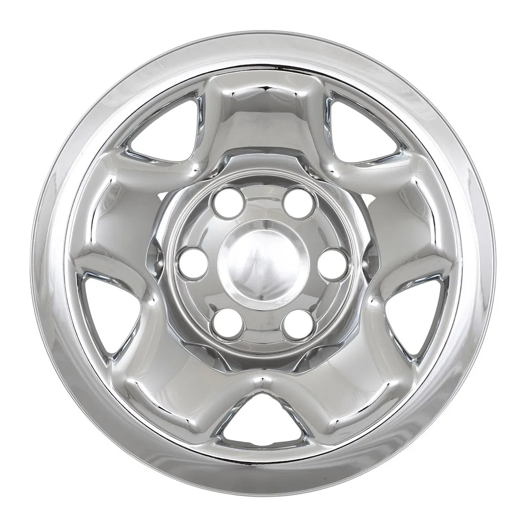 IMP68XN – COAST2COAST Wheel Skin, 16 Inch 5 Spokes Snap-On Plated Chrome ABS Plastic Set Of 4